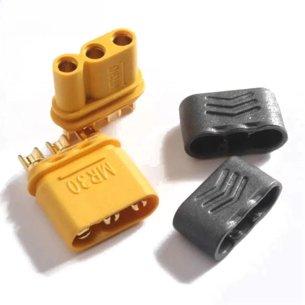 Разъем AMASS MR30 Желтый Черный Штекер Гнездо Новый Чехол MR30 для RC Самолета