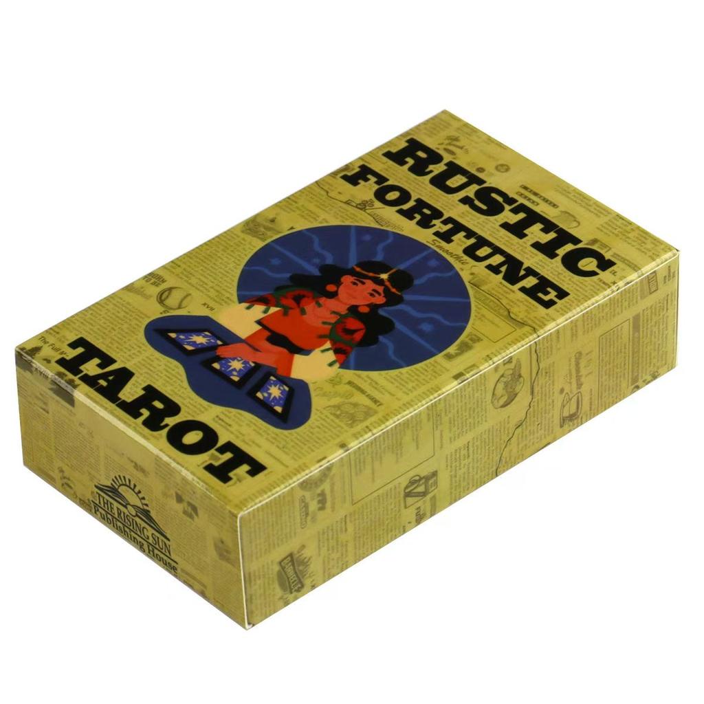 Колода Таро «Деревенская удача» 10,3*6 см, основанная на старинных объявлениях, представляющая обычную народную жизнь и ценности, 80 карт Райдера Уэйта