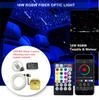 Car 16W RGBW Rotating Twinkle Smart Bluetooth APP /RF Music Volice Control Fiber Optic Star Ceiling Kit