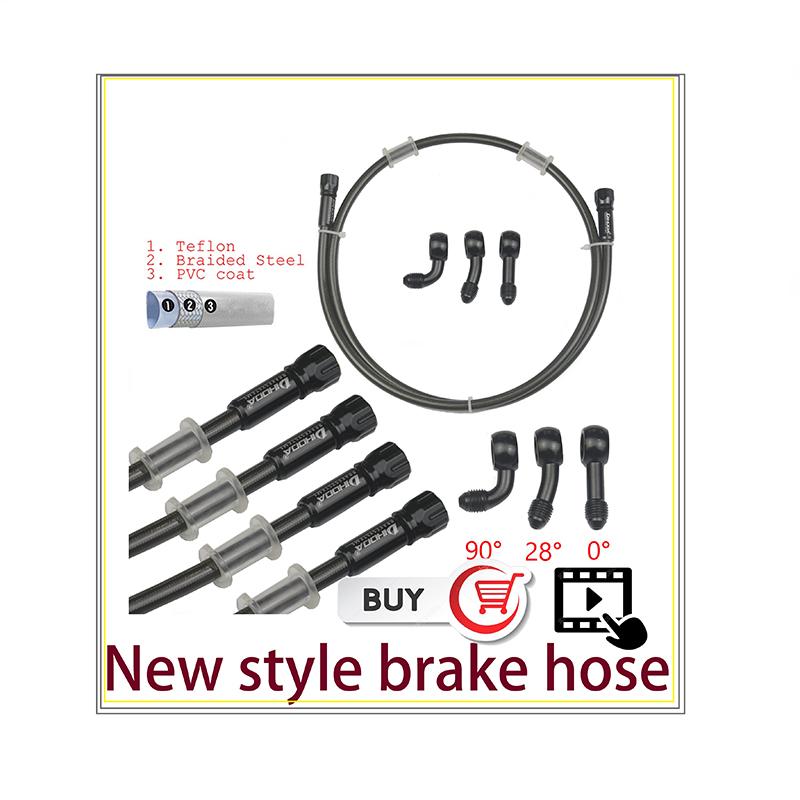 Universal 400 To 2200mm Motorcycle Hydraulic Reinforced Brake Clutch Oil Hose Line Pipe For ATV Dirt Pit Racing Bike