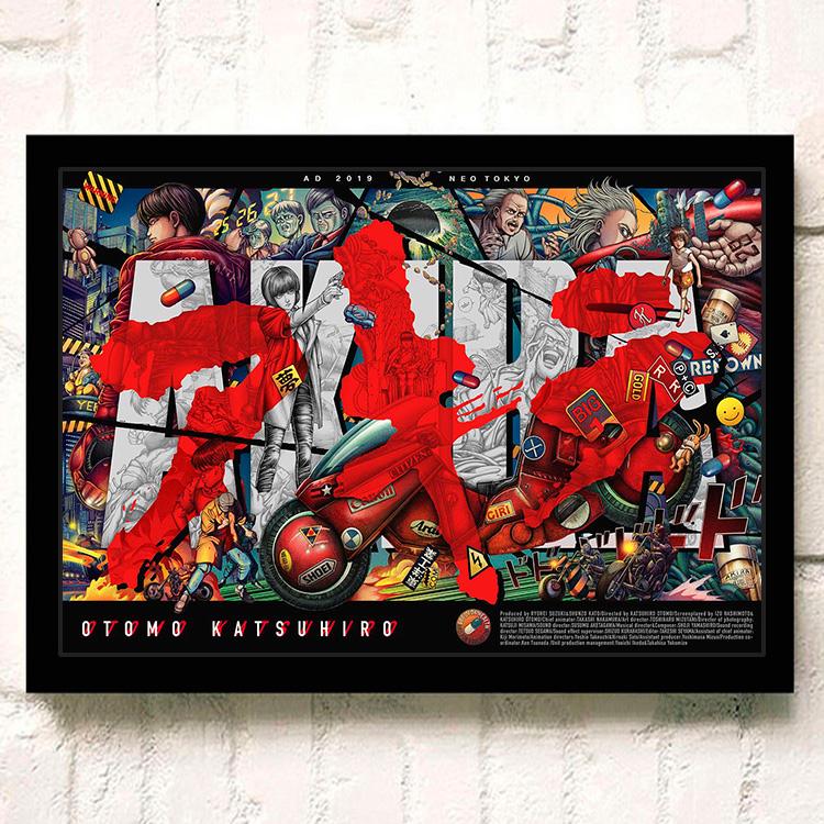 Japanese Anime AKIRA Poster and Print Room Decor Cartoon Character Picture Wall Art Canvas Painting Living Room Decor