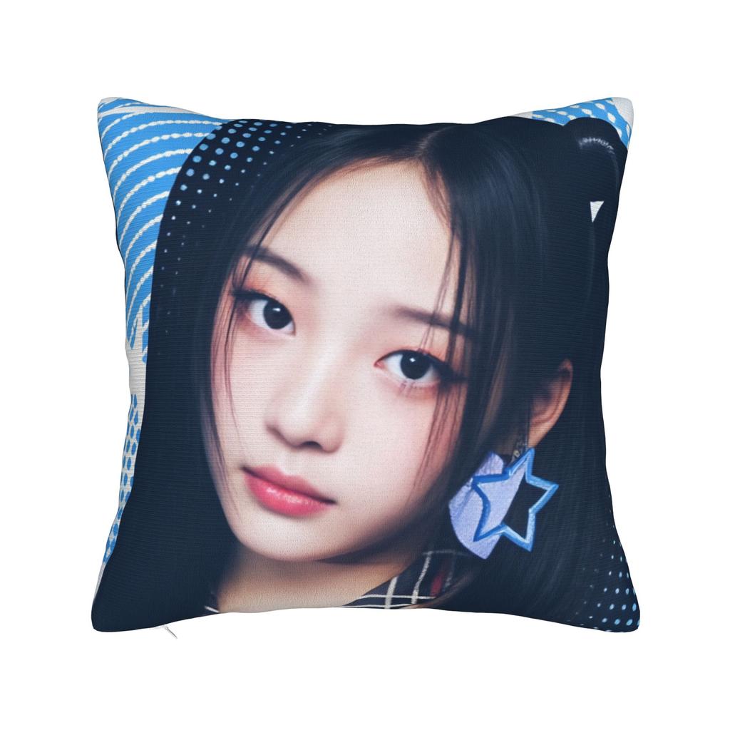 Kpop Style Girl Minji Bunnies Art Pillow Case Novelty Pillow Cover Soft Pillowcases For Couch Sofa Bedroom