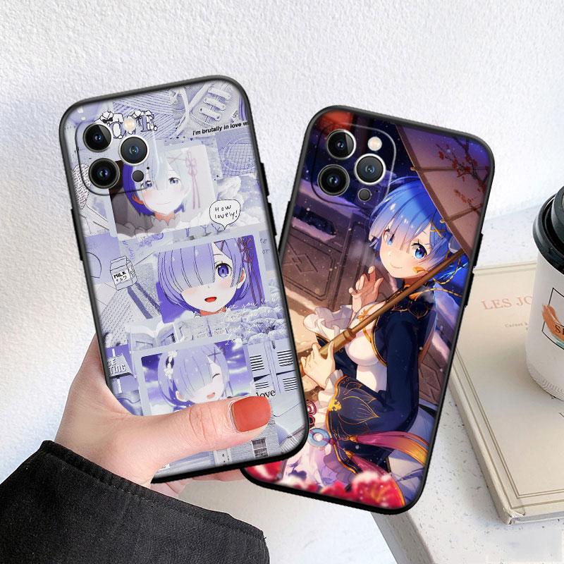CJ48 Emilia Re Zero Ram Rem Soft Shell Phone Case for Redmi Note 8 9 Pro Max 9S 9T 9C NFC 8T 8A 10A A4