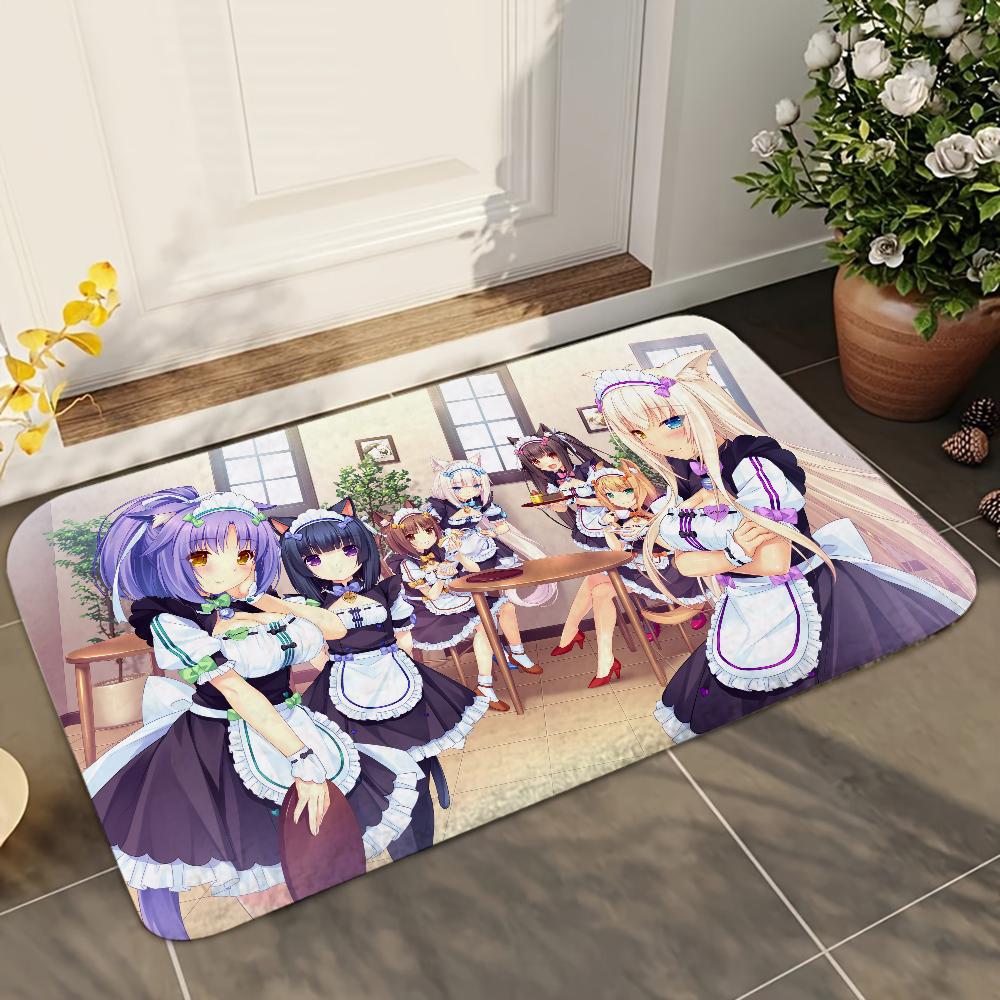 1 шт. Впитывающие коврики для ванной Nekopara, Противоскользящие коврики, Товары для домашнего декора, Ковры, Коврики для пола для дома, кухни