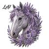 Flower Horse Theme Art Floral Patchwork Kit Fabric DIY Handmade Wall Kit Sewing for Adults Decor Artistic Applique Set