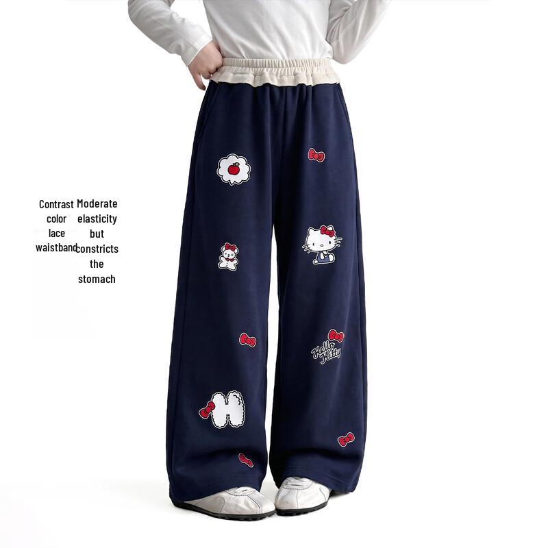 Hello Kitty Girls' Casual Wide-Leg Pants