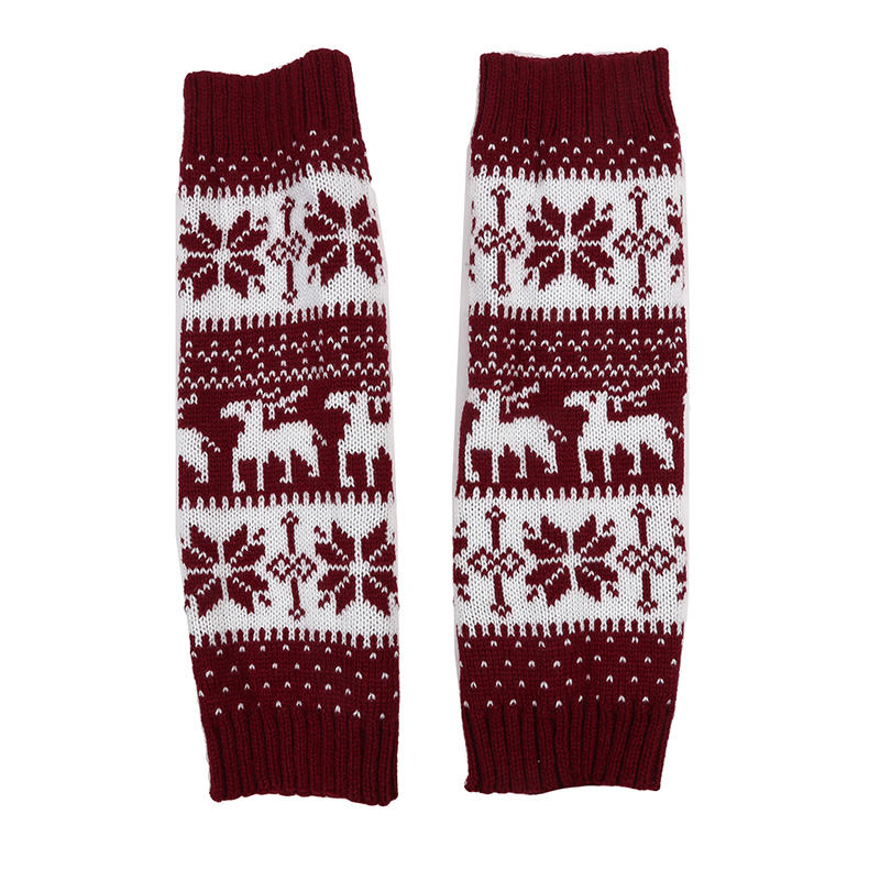 Рождественские носки для ботинок, женские зимние гетры, эластичные, до щиколотки, с напуском, терможенские вязаные гетры со снежинками