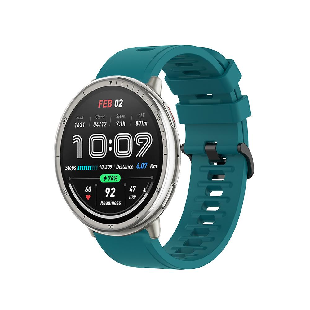 Силиконовый ремешок 20 мм 22 мм для Amazfit Active 2/GTS 4 mini 3 2 2e/Bip-U-lite Браслет для Amazfit GTR/Balance/Bip 5 6/Stratos Ремешок