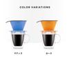 Кофеварка Bodum Pour Over K11872-10SA 350 мл Одноразовая многоразовая чашка с фильтром из нержавеющей стали Двойная стенка пластиковой кружки Безопасна для микроволновой печи и посудомоечной машины