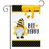 День Праздника Пчелы Флаг Декор Гном Флаг Валентина Гном Крыльцо Сад Флаг