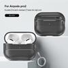 Чехол для наушников YurKem из углеродного волокна для Apple Airpods Pro 2, противоударный чехол Air pods Pro 2, аксессуары, брелок