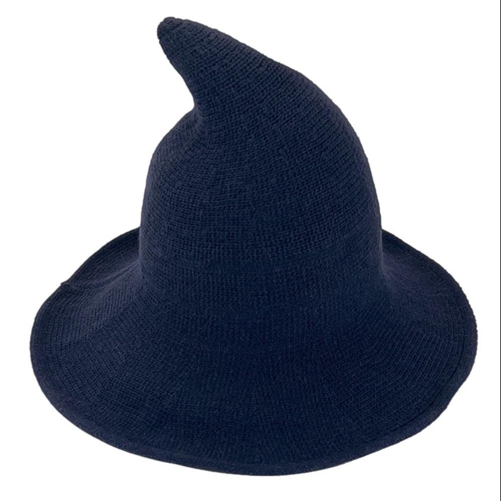 Solid Color Halloween Witch Hat High Quality Costume Hat Fashionable Magical Hat For Women
