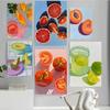 Современное минималистичное настенное искусство Высококачественные холсты с фруктами и овощами для спальни, гостиной, кухни Стильный домашний декор Пос