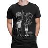 Мужская футболка с рисунком Beavis and ButtHead, хедбэнгинг  Смешные футболки из чистого хлопка, с круглым вырезом, с коротким рукавом, Новое поступление, Топы