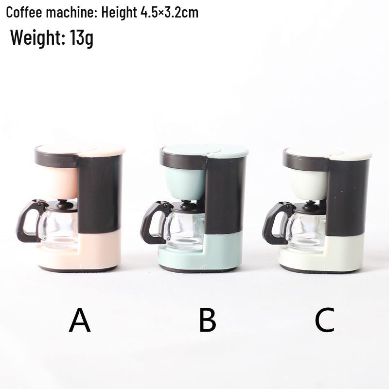 Dollhouse Kitchen Mini Coffee Machine & Appliance Set