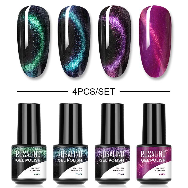 4 шт./10 шт./лот, гель-лак для ногтей, яркий блестящий УФ-гель, набор лаков для ногтей, полуперманентный гибридный лак для ногтей, художественный гель