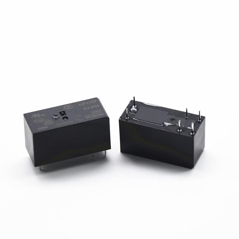 2 шт./лот 100% новое реле HF115F-005-2HS4 HF115F 012-2HS4 HF115F 024-2HS4 HF115F-012-2HS4 HF115F 005 2HS4 5 В 12 В 24 В 6PIN 8A