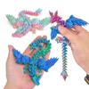 3D Printing 23Cm With Wings Crystal Dragon Gemstone Dragon Joint Movable Simulation Flying Dragon Creative Toy Decor Ornaments