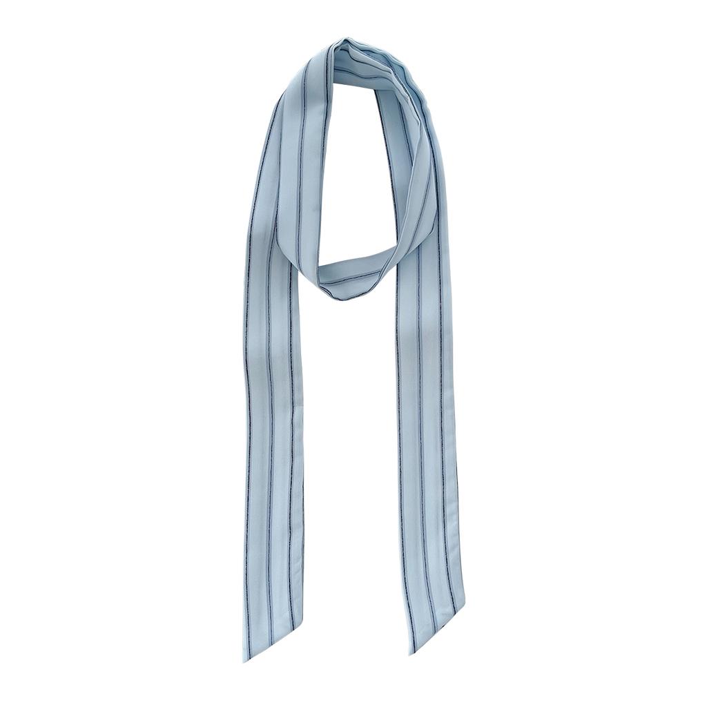 Commuter Striped Small Silk Scarf Women'S Thin And Narrow Strip Pointed Corner Scarf Versatile Bag Shirt Ribbon Streamer Headband