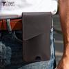 Chao Niu Vertical Style Cowhide Leather Waist Bag - Outdoor Tactical Phone Holder for Men