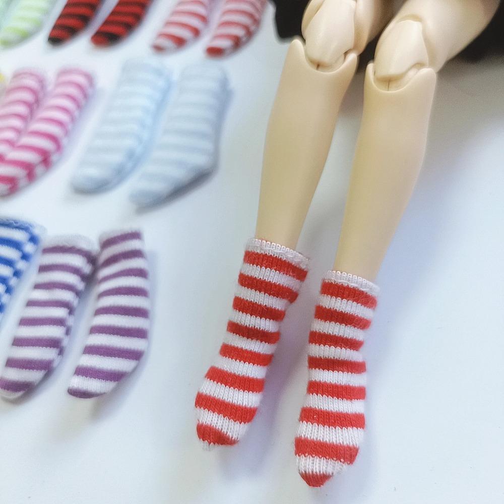 Handmade Blyth ob24 Doll ankle socks for 1/6 Scale, Fits 30cm Body - Soft Knit/Crochet Miniature dolls Accessories