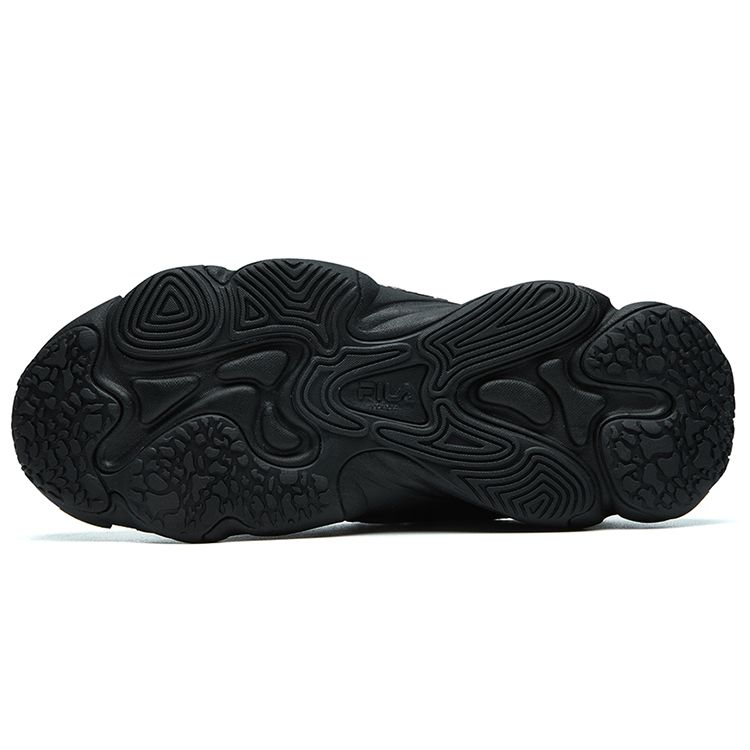 Fila Heritage Running Retro Fashion Versatile Synthetic Leather Low Top Casual Running Shoes Women Sneaker Black F12W141105FBK