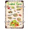 SQDGLZ Vintage Pizza Delicious Food Metal Sign Tin Sign Plate Home Bar Door Wall Decor Sticker Decoration Plaque Poster Gift