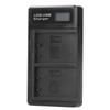 Portable Camera Battery Charger for BLS5 USB Camera Dual Charger with LCD Display