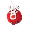 Рождественские украшения в виде лося, куклы-овцы, подвесное украшение, поделки на елку, плюшевые овцы для акцентов на дереве, подвеска в виде войлочного шара, 1 шт.
