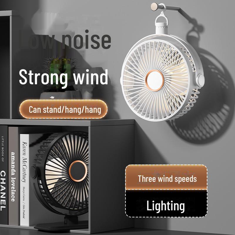 Портативный беспроводной USB-перезаряжаемый студенческий карманный/настольный вентилятор с зажимом