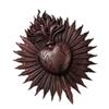 Heart Wall Ornament Gothic Design Resins Wall Plaque for Home Decors and Hotel Porch Entrance Antique Cardiac Sculpture