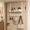 No Drill Door Hanger Organizer Aluminum Hanging Hook Rack  Entryway Organizer