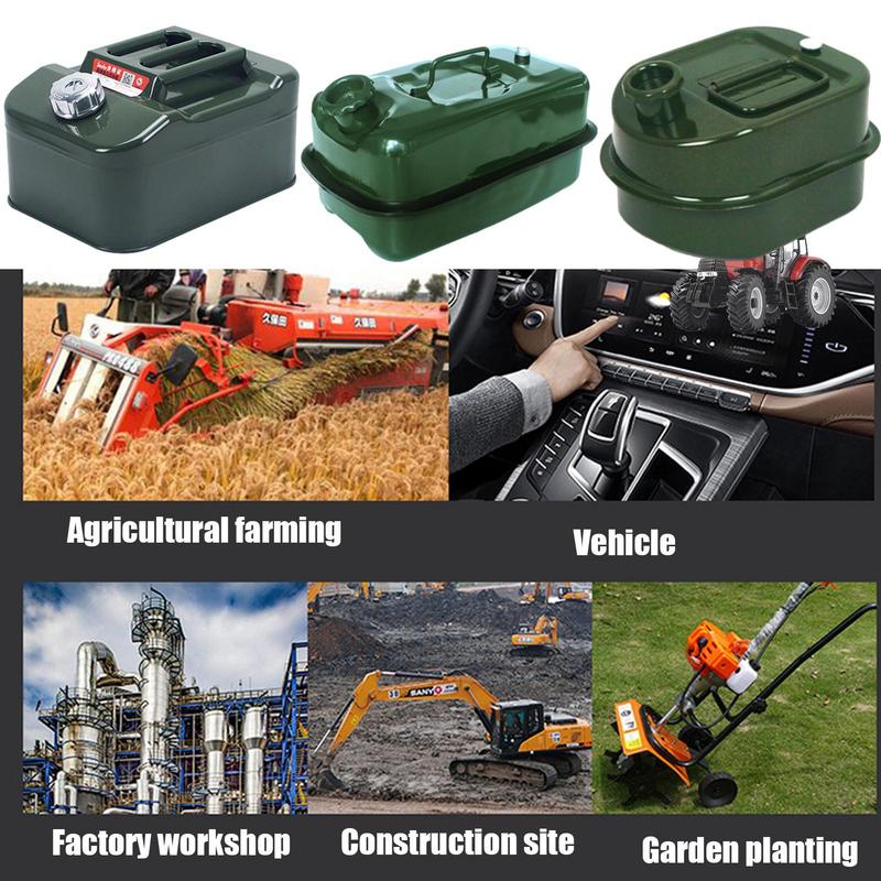 3L 5L 10L Топливный бак Бензиновые канистры Бочки Канистры для газа Канистра с трехручной ручкой Квадрат из нержавеющей стали Топливо для автоаксессуаров