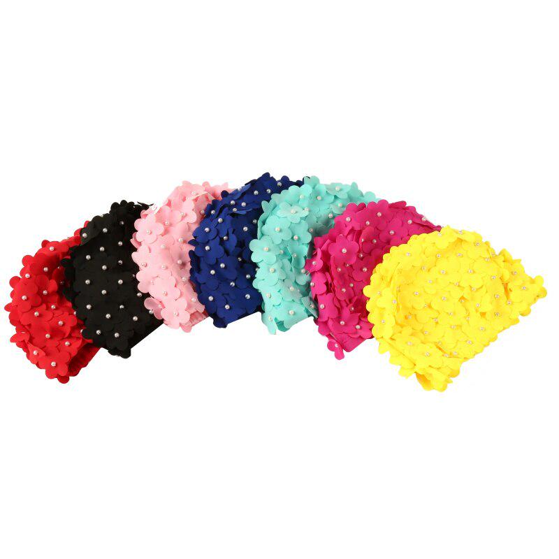 Women Swim Pool Beach Swimming Cap Attractive Hat Free Size Women Petals Bathing Cap High Quality