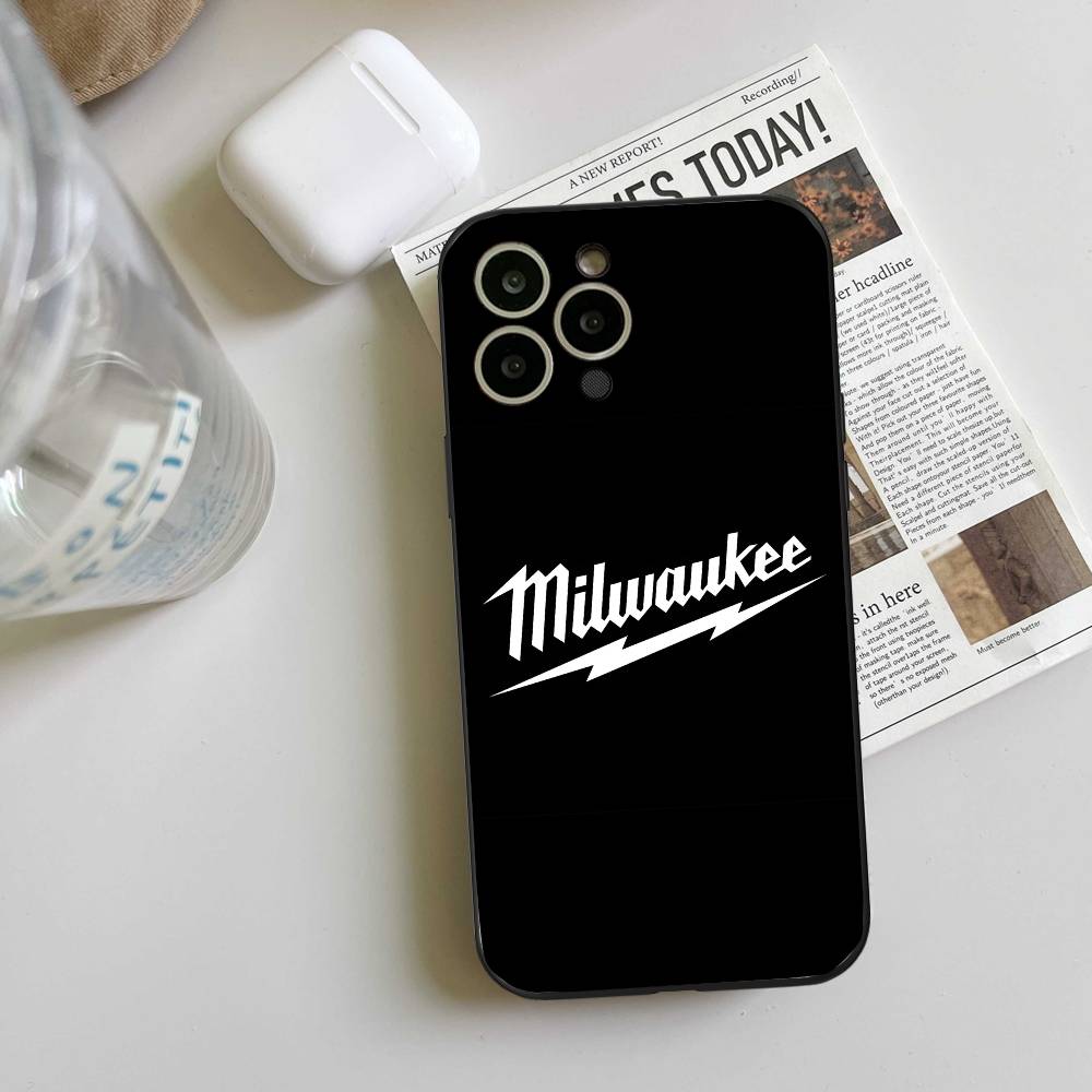 M-Чехол для телефона Milwaukee Для IPhone 17 16 15 14 13 12 11 PRO MAX PLUS Mini Мягкий ТПУ Покрытие-кожа Подарок