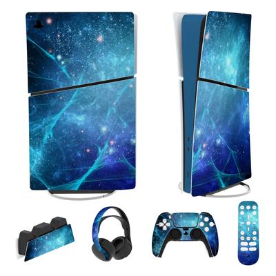 PlayVital Наклейка Skin совместима с новой моделью PS5 Slim body digital Наклейка Skin совместима с PS5 Наклейка Skin совместима с гарнитурой PS5