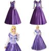 Elegant Adult Rapunzel Fancy Women Dress Cosplay Costume For Halloween Parties