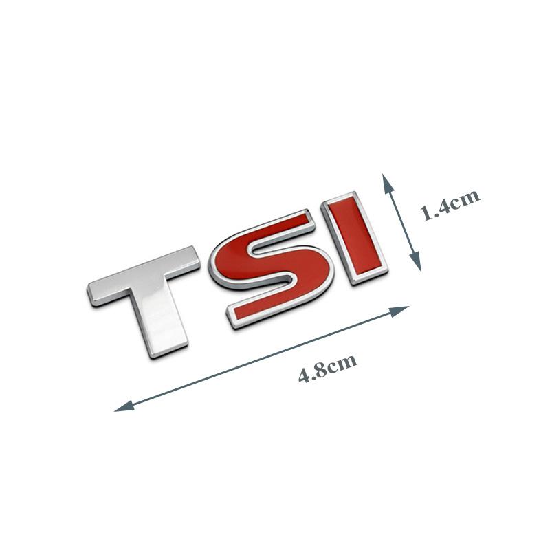 1Pc Metal Letters For Car Golf 7 TSI VW Jetta Polo 5 6 Tiguan Passat MK7 MK6 TSI Logo Emblem Sticker Trunk Accessories