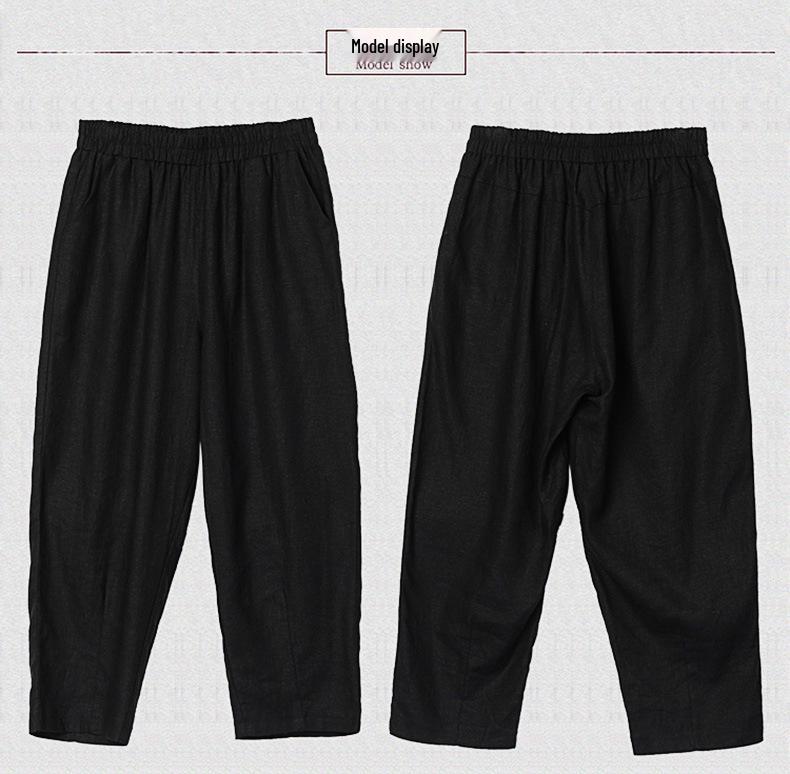 Летняя мода 2025 года: Мамин маленький повседневный комплект из хлопка и льна