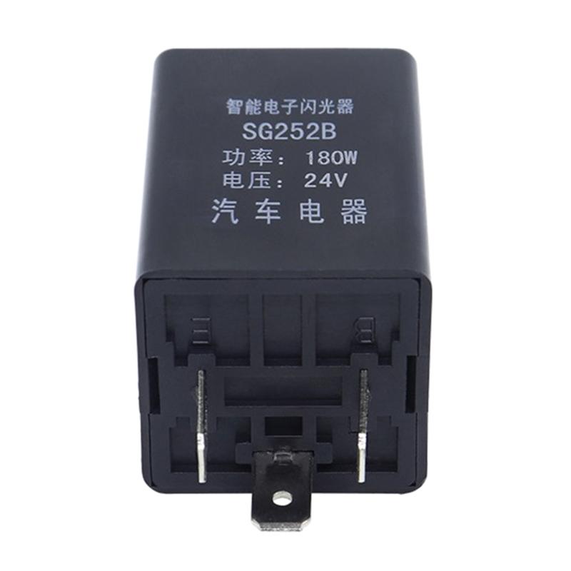 3Pin Electronic LED Flasher Relay Motorcycle Motor Turn Signal Bulb Hyper Flash