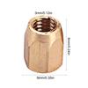 5 Pcs Golden Guitar Truss Nut Metal Electric Guitar Nut Brass Truss Nut  For Electric Guitar