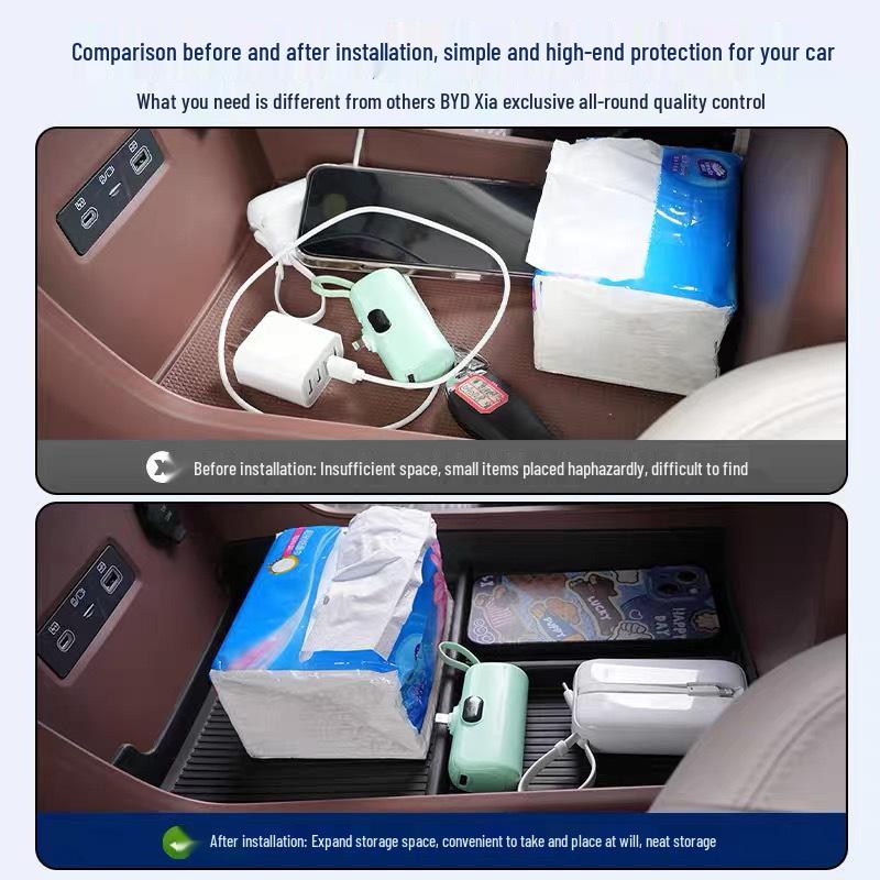 BYD Xia Ящик для хранения на центральной консоли для мелких предметов и аксессуары для интерьера