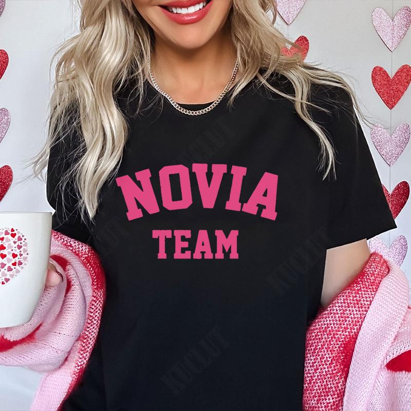 Spanish Team Bride T-Shirt Bachelorette Blouses Bridal Wedding Party Tops Girls Nights Single Farewell Tees Fashion Graphic Tees
