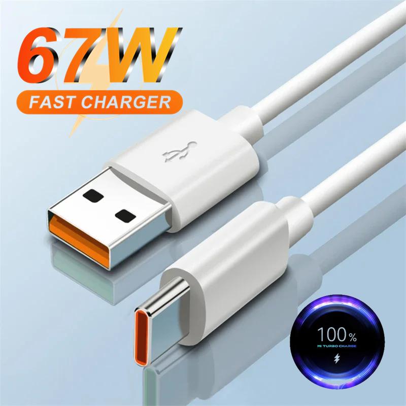 6A 67W быстрое зарядное устройство USB для Xiaomi 10 11 12 Lite 13T 14 Redmi Note 10S 11S 11T 12 13 Pro POCO Turbo Charge кабель для зарядки Type C