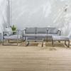 Salon bas de jardin en Aluminium Gris "Lima" Wilsa Garden