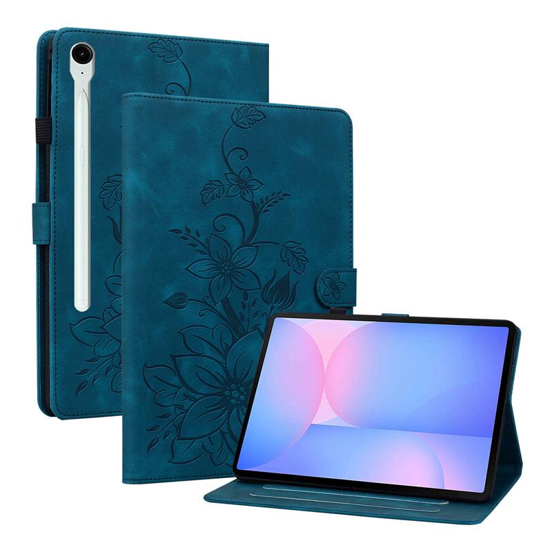 Чехол для Samsung Galaxy Tab S10FE Plus 13.1 дюйма Чехол для Galaxy Tab S10FE+ 13.1 X620 X626B Мягкий ТПУ Кошелек Отверстия для карт Funda