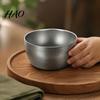 Industrial Style Drinking Cups Stainless Steel Cup/Bowl, Matte Metal Container, Smooth Arc Shatterproof Camping Tableware Non-slip Base for