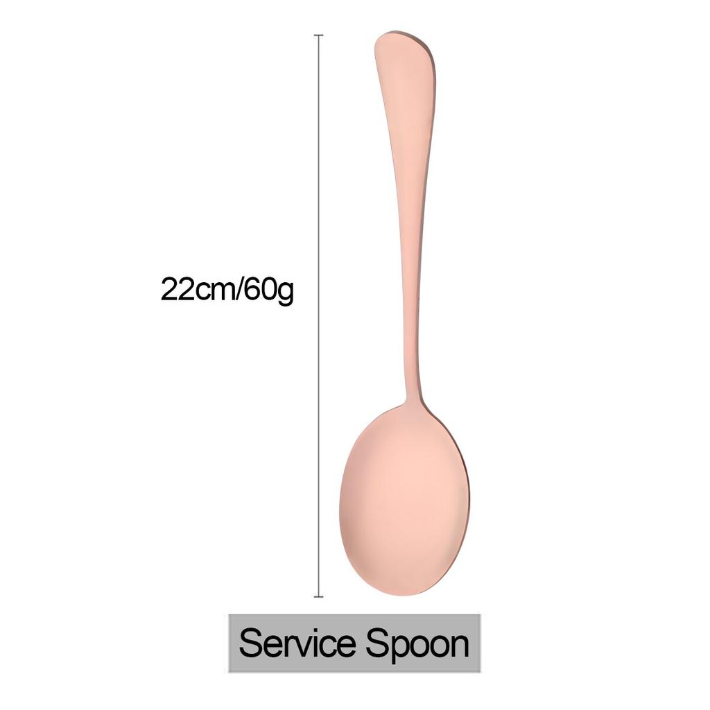 1Pc Mirror Spoon Salad Serving Spoon Set Western Stainless Steel Cutlery Unique Service Spoon Kitchen Table Accessories