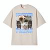 Diagnosed Freak Funny Watermelon Cat Meme Tshirt Men Womens Summer Streetwear Tee Shirt Fashion Oversized Cotton Humor T Shirt