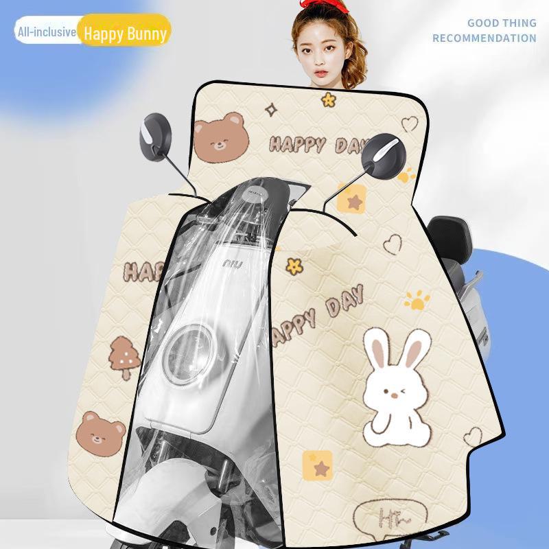 Всесезонный солнцезащитный козырек на лобовое стекло электромобиля и мотоцикла: Водонепроницаемый и ветрозащитный